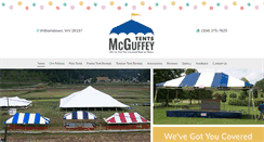 Desktop Screenshot of mcguffeytents.com